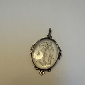 Vintage  Pendant with Engraved Design